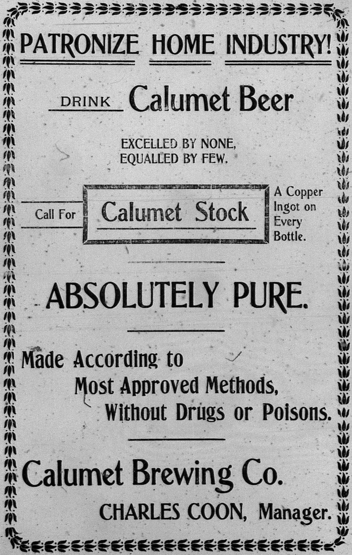 Newspaper ad - <i>Hancock Evening Journal</i>, 20 Dec 1901